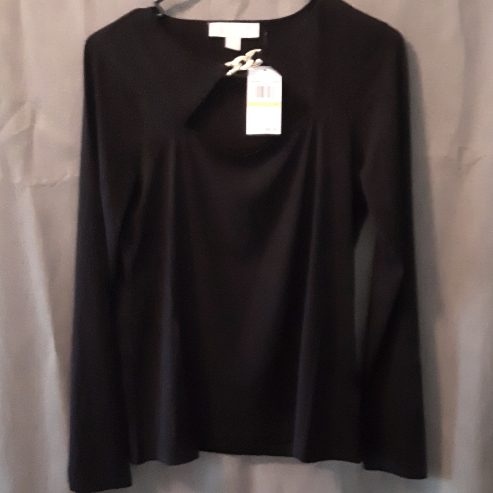 Black Michael Kors blouse brand new.